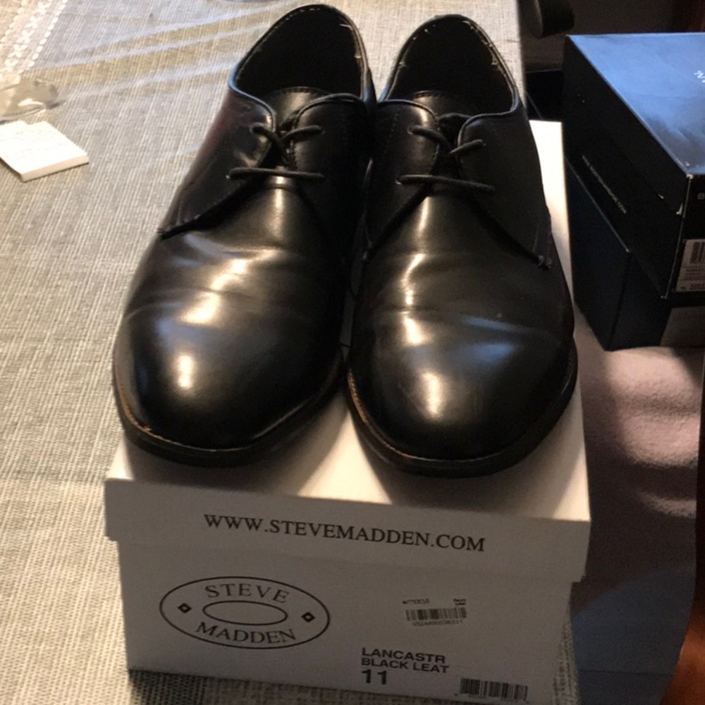 Men’s Steve Madden Lancaster black Leather Size 11